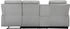 Home Affaire Ecksofa Napori Multimediasofa 3er Kinosessel XXL L-Form grau hellgrau 240cm 102x155cm Kinosofa