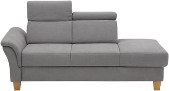 Home Affaire Recamiere Conville grau 194cm 84x93cm Longchair incl. Kopfteilverstellung Federkern grau
