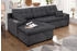 Home Affaire Ecksofa Föhr L-Form 247x75x150cm Luxus-Microfaser PRIMABELLE/Webstoff Melrose schwarz anthrazit