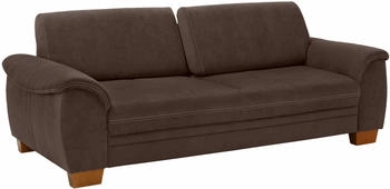 Home Affaire 3,5-Sitzer Husum braun 225cm 90x106cm Druck Lederoptik ALTARA NUBUCK