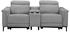 Places of Style 2-Sitzer Lund Kinosofa 195x97x99cm hellgrau ( elektrische Relaxfunktion)