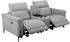 Places of Style 2-Sitzer Lund Kinosofa 195x97x99cm hellgrau ( elektrische Relaxfunktion)