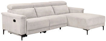 Places of Style Lund L-Form Cord 261x97x179 cm creme beige