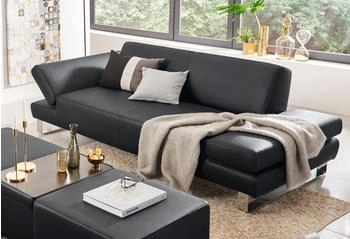 Willi Schillig 2-Sitzer taboo schwarz (schwarz z59) 202x76x91cm Longlife Xtra-Leder Z59