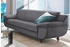 Trendmanufaktur 3-Sitzer Rondo Armlehnen schwarz grau 207x85x94cm SOFTLUX PIMABELLE