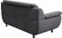 Trendmanufaktur 3-Sitzer Rondo Armlehnen schwarz grau 207x85x94cm SOFTLUX PIMABELLE