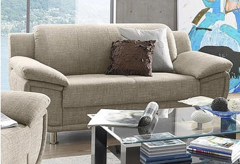 Trendmanufaktur 2-Sitzer Rondo 178 cm Armlehnen chrom beige (sand, beige) 178x85x94cm Microfaser PRIMABELLE