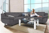 TRENDMANUFAKTUR Ecksofa "Rondo wahlweise mit Schlaffunktion, 267x247 cm (BxT),...