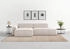 Trendmanufaktur Ecksofa Braga L-Form Cord beige (sand) 275x72x160cm