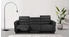 Places of Style 3-Sitzer Carpari 224cm schwarz 224x97x100cm mit USB Echtleder Kunstleder