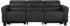 Places of Style 3-Sitzer Carpari 224cm schwarz 224x97x100cm mit USB Echtleder Kunstleder