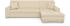 Domo Polstermöbel Ecksofa Treviso viele Bezüge Cord, L-Form 267/80/83 cm beige 267x83x178cm mit Bettfunktion inkl. Zierkissen