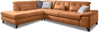 DIE PLANBAR Ecksofa MP-IN18012 L-Form braun (zimt) 310x85x260cm mit Funktion, Federkern-Polsterung zimt