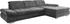 DIE PLANBAR Ecksofa MP-IN17004 L-Form grau 331x84x124cm mit Funktion, Federkern anthrazit