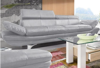 Cotta Collection 3-Sitzer Enterprise grau 233x91x104cm Softlux-Kunstleder, Luxus-Kunstleder, Sofas hellgrau