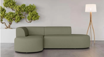 andas Ecksofa Tvinne mit Ottomane links oder rechts bestellbar 260x73x170cm L-Form mit Wellenunterfederung grün