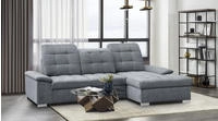 WERK2 Ecksofa "Carmen, mit Bettfunktion & Bettkasten, optional Sitztiefenverstellung"