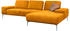 Willi Schillig Ecksofa run L-Form gelb (brandy s37) 319x88x178cm Longlife Xtra-Leder Z73
