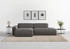 Trendmanufaktur Ecksofa Braga L-Form Cord grau (beluga) 275x72x160cm