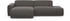 Trendmanufaktur Ecksofa Braga L-Form Cord grau (beluga) 275x72x160cm