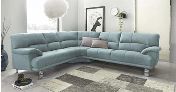 Trendmanufaktur Ecksofa Cecilia IImit Sitzkomfort L-Form gr&uuml;n (mint) 280x87x240cm Microfaser Vintage S