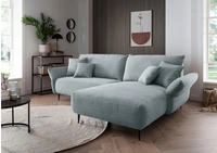 Home affaire Ecksofa "Lazio modern und bequem, schmale Armlehnen, tolle