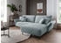 INOSIGN Ecksofa Amarena L-Form blau (aqua) 286x96x178cm inklusive Armlehnenverstellfunktion, 4x Zierkissen gratis aqua