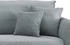 INOSIGN Ecksofa Amarena L-Form blau (aqua) 286x96x178cm inklusive Armlehnenverstellfunktion, 4x Zierkissen gratis aqua