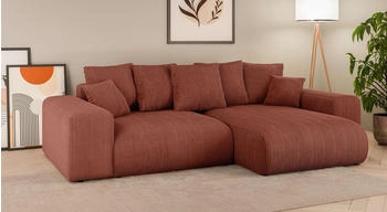 INOSIGN Ecksofa LAKESIDE 257x166x84 cm orange (terra) 256,5x84x166cm L-Form Recamiere beidseitig