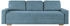 INOSIGN 3-Sitzer SHERIDIAN , Feincord & Velvet blau 225x80x94cm mit Wellenunterfederung, B/H/T 225/94/80 blau