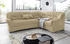 Domo Polstermöbel Ecksofa Bahia L-Form beige 256x91x200cm Luxus-Microfaser mit Muster, mit Bettfunktion beige