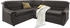 Domo Polstermöbel Ecksofa Lale L-Form grau 251x88x193cm grob Microfaser PRIMABELLE Sofas