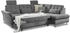 DIE PLANBAR Ecksofa MP-IN20016 L-Form grau 242x87x116cm mit Kopfstützen Bettfunktion, mit Kaltschaum-Polsterung grau
