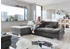 DIE PLANBAR Ecksofa MP-IN17004 L-Form grau 331x84x124cm mit Funktion, Federkern grau