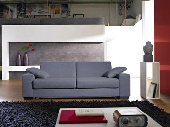 Bali Schlafsofa Norwalk grau 232x83x100cm Dauerschlaffunktion, mit Unterfederung / Lattenrost Matratze grau