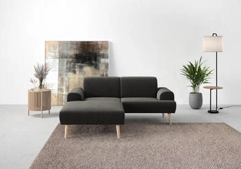 andas Ecksofa Swift L-Form grau 192x83x176cm Federkern-Polsterung, 192/83/176 cm anthrazit