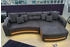 Jockenhöfer Ecksofa Laredo L-Form grau (dunkelgrau) 322x88x120cm / Luxus-Microfaser inklusive RGB