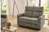 Jockenhöfer 2-Sitzer Amrum grau 130x100x90cm Liegefunktion durch halbautomatische Reclinerfunktion, TFK-Polsterung hellgrau