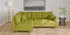 Home Affaire Ecksofa CHARRE incl. 3 Zierkissen grün 231x81x161cm L-Form feine Steppung, lose Rückenkissen Cord Bouclé