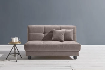 ell+ell Schlafsofa Tilda braun (schlamm) 160x90x100cm 160 cm inkl. 2 Zierkissen schlamm