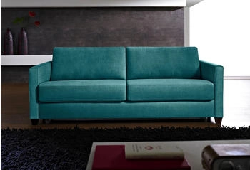 Bali Schlafsofa Norwalk blau 182x83x100cm Dauerschlaffunktion, mit Unterfederung / Lattenrost Matratze t&uuml;rkis