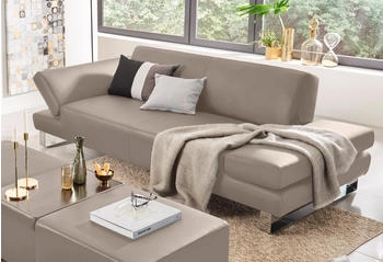 Willi Schillig 3-Sitzer taboo braun (stone z59) 232x76x101cm S22 Stoff S37 Luxus-Microfaser Lederoptik, Longlife Xtra-Leder Z59