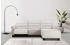 Places of Style Ecksofa Carpari L-Form 263 cm beige 263x97x179cm USB/ Kopfteilverstellg creme