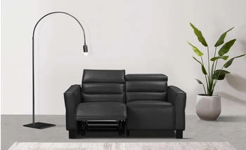 Places of Style 2-Sitzer Carpari 162 cm USB schwarz 162x97x100cm Kopfteilverstellung schwarz