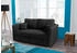 Jockenhöfer Schlafsofa Luca schwarz 166x90x102cm Luxus-Microfaser Zierkissen inklusive Bettfunktion Armlehnenverstellung