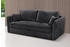 Jockenhöfer Schlafsofa Luca schwarz 166x90x102cm Luxus-Microfaser Zierkissen inklusive Bettfunktion Armlehnenverstellung