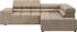 INOSIGN Ecksofa Ancona incl. Kopfteilverstellung + 3 Zierkissen L-Form beige (sand) 249x70x215cm