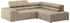 INOSIGN Ecksofa Ancona incl. Kopfteilverstellung + 3 Zierkissen L-Form beige (sand) 249x70x215cm