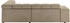 INOSIGN Ecksofa Ancona incl. Kopfteilverstellung + 3 Zierkissen L-Form beige (sand) 249x70x215cm