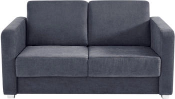 INOSIGN Schlafsofa Mia grau 159x88x87cm mit 2 Einzelauszügen Längsschläfer anthrazit